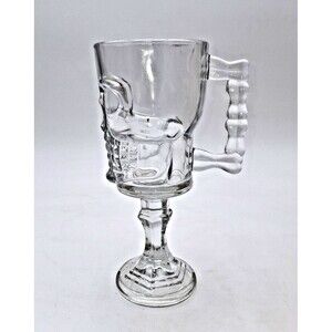 Artland Skull Glass Pirate's Goblet Mug 17 oz Beverage Mug Spooky Theme